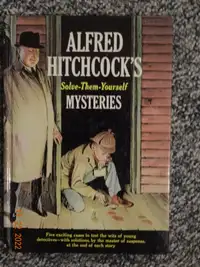 Book, Alfred Hitchcock , h.c.  1963,  You  solve the mysteries