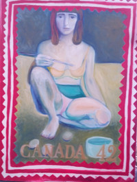 Canadian Stamp Painting