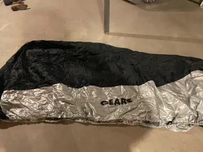 motorcycle cover fits a bike as large as a 1300cc yamaha sticker 75.00 or BO