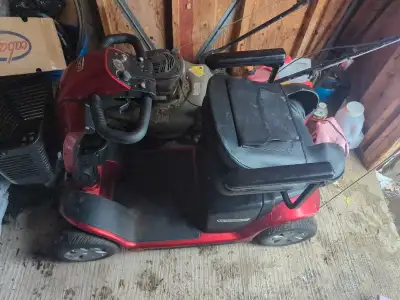 Red scooter, View more
