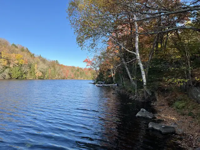 enchanting cottage on Fiddler Lake in Quebec in Canada - Image 4