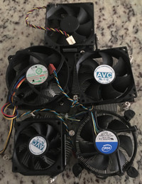 ($10 each) 5x CPU Heatsinks with Fans