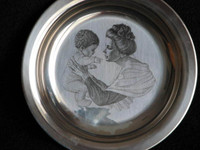 Solid Sterling Silver, Franklin Mint, Mother's Day Plate