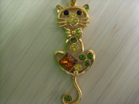 Vintage Chester Cat Necklace from Fifth Avenue Collection