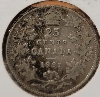 25 cents canadian 1931, View more