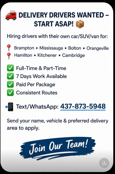 Delivery Driver, View more