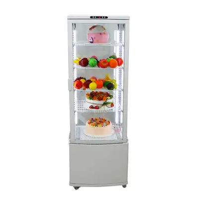Vertical 5 Layers Cake Refrigerated Glass Display Cabinet 210118, View more