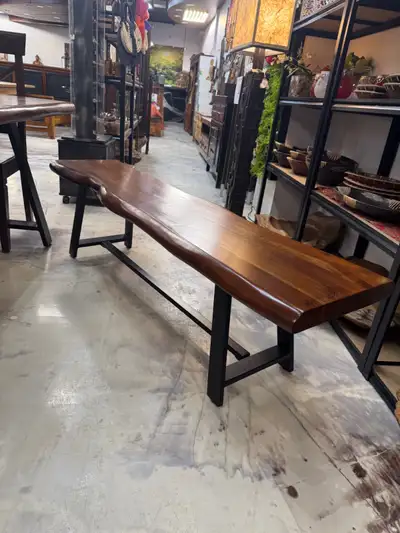 ✅ Liquidation fin de stock: Grand banc en bois d’acacia massif, View more