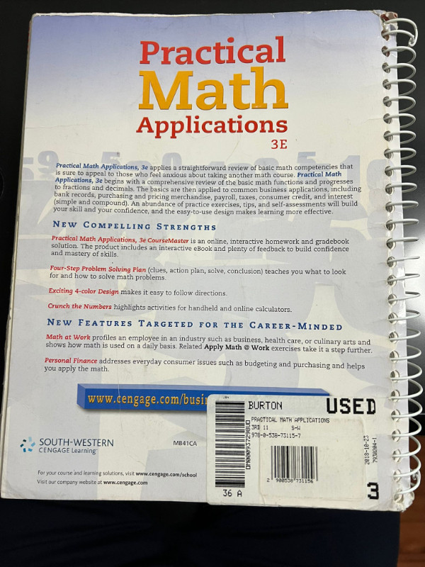 Practical Math Applications by Burton / Shelton in Children & Young Adult in Kingston - Image 3