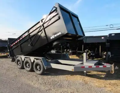 7x16ft heavy duty tri-axel aluminum dump trailer 2024