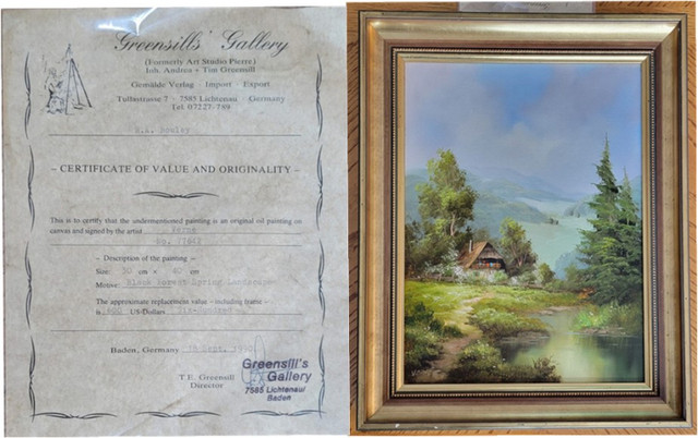 SET OF 4  VERNE OIL PAINTINGS 4 SEASONS in Arts & Collectibles in Sudbury - Image 4