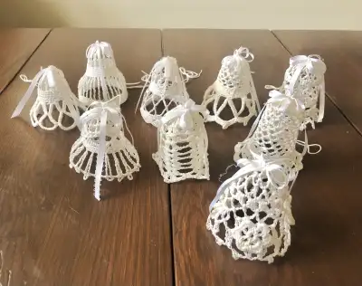 Vintage Handmade Crocheted Christmas Decorations Ornaments Be, View more