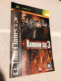 Xbox Rainbow Six manual and original cover