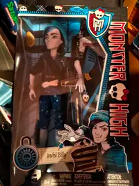 Mattel Monster High New Scaremester Invisi Billy Doll toy