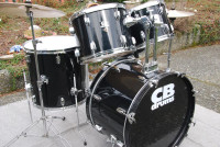 COMPLETE CB STAGE DRUM KIT WITH HARDWARE CYMBALS