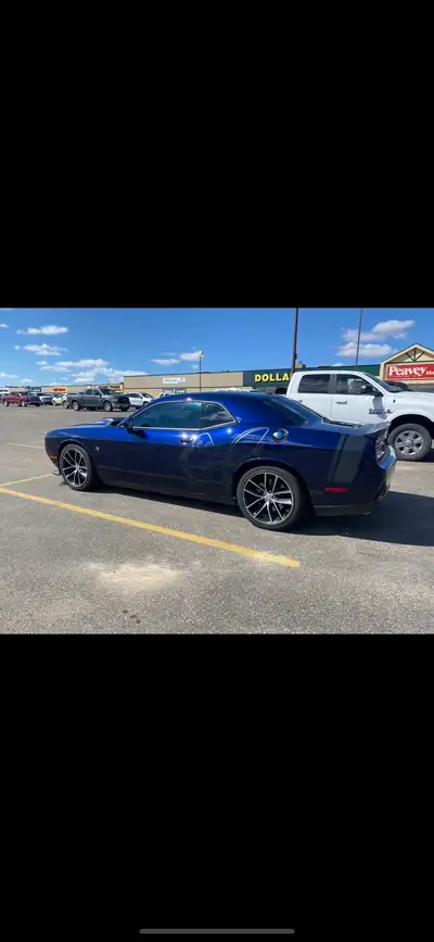 Premium 2016 Dodge Challenger RT Scat Pac Rare Jazz Pearl Blue colour. Shaker hood Automatic transmi...