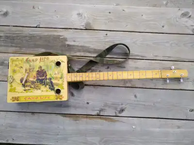 CB Gitty Camp Life 3 string cigar box guitar, View more