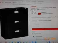 3 Drawer Lateral Legal Size Filing Cabinet