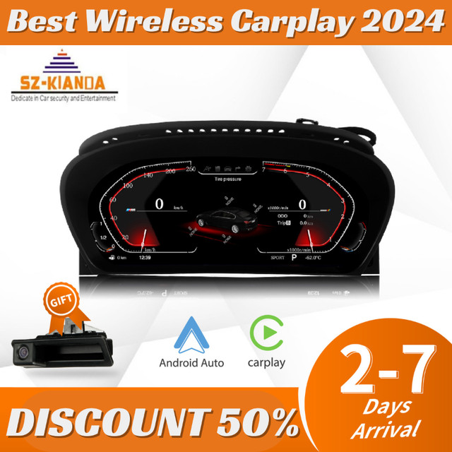 12.3" Wireless Carplay Auto Android 13 Car Multimedia Display Sc in General Electronics in Hope / Kent - Image 2