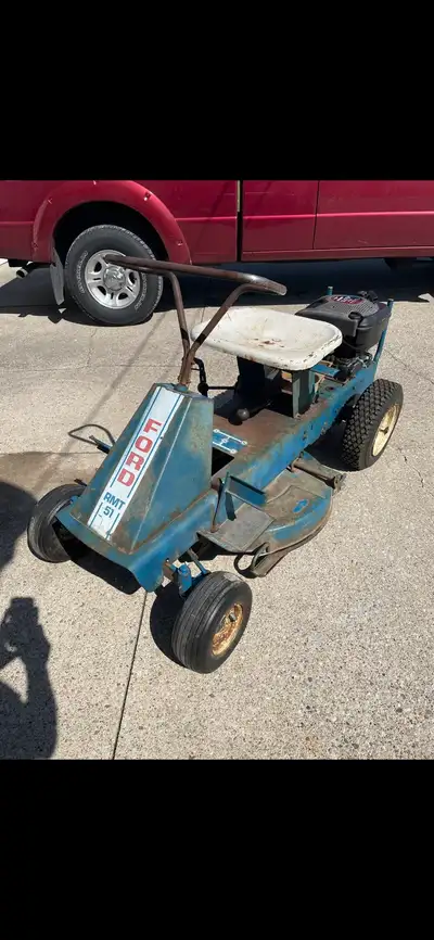 Retro Riding Lawnmower , View more