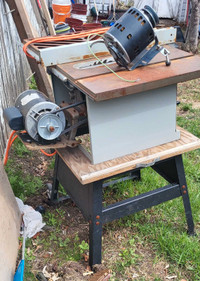 Table saw with ztra motor 100$ 