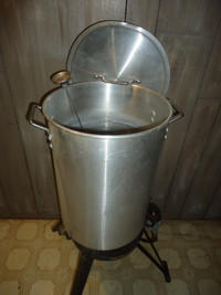 Turkey Roaster Pot/ Deep Fry Pot with tri pod Burner