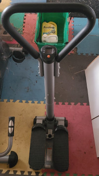 Excercize stepper with counter and timer