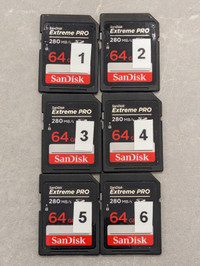 SanDisk Extreme Pro SD Cards 64GB