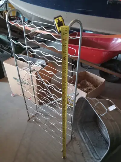 steel rack stores 50 bottles , located in Kenilworth