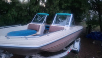 Vintage 80s SportCraft challenger fiberglass boat, older boat