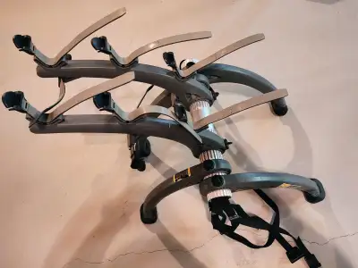 Saris bones 3 bike rack rear mount. This rack is designed to fit most vehicles with trunk and bumper...