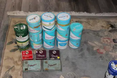 VINTAGE TOBACCO TINS and DRUMS, View more