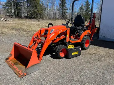 Kubota BX23S Front loader with Backhoe available to rent. No need to pay for an operator, you can op...