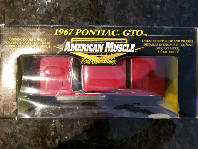 1:18 Diecast ERTL 1967 Pontiac GTO American Muscle Red in Arts & Collectibles in Markham / York Region - Image 7