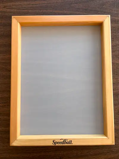 Brand new Speedball Printing Screens. They both are made of smooth wood frame and 110 monofilament p...