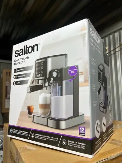 Salton One-Touch Barista+ (20-Bar) – Brand New Open Box, View more