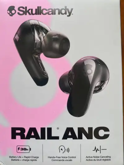 Headphone Earbuds Skull Candy Earbuds Rail ANC . BNIB new Sealed, View more