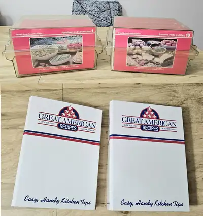 Pickup Whyte Ave or Larkspur Area Edmonton Great American Recipie Box and Book Set Boxes.... ⭐ Width...