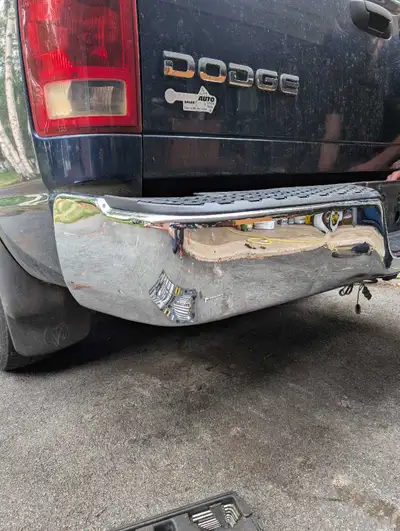 Selling a used Ram rear bumper. It's in good condition and ready to be installed on your truck. This...
