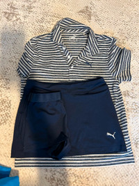 Youth Golf clothes (girls size 7-8) shirt and skirt