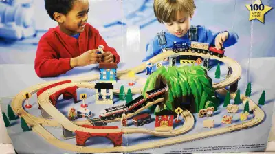 Deluxe Wooden Train Set Table, View more