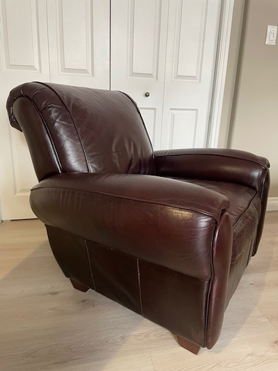 GENUINE LEATHER EASY CHAIR, View more