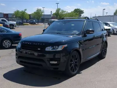 Land Rover Range Rover Sport HSE Td6 2016 Santorini Black Metallic Exterior on Double 5 spoked 20' w...