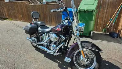 Selling my harley for health reasons . Engine was redone a few years ago . Eveything works good and...
