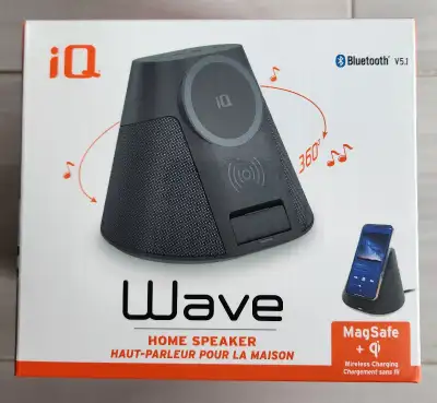 IQ Wave IQWHS1 Home Speaker with Magsafe Wireless Charger (NEW), View more