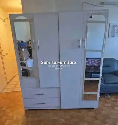 Wardrobe cupboard wit mh mirror 2 door wardrobe , View more