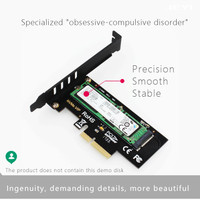 AMPCOM M.2 NVME SSD to PCIe 4.0 Adapter Card, 64Gbps SSD PCIe4.0