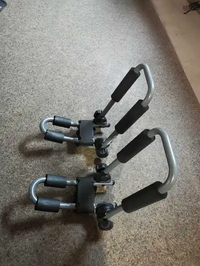 J-bar style racks for Kayak on the roof of your vehicle.Should mount to roof rack crossbars.Good con...