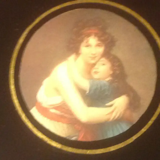 Antique  Miniature Portrait 6.3” X 6.5”  Wood Frame in Arts & Collectibles in Vancouver - Image 5