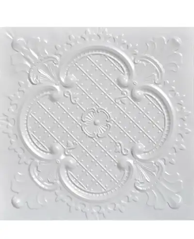Shanko SKPC500-wh-24x24-D-6 Lancelot Stamped Metal Lay-in Tin Ce, View more